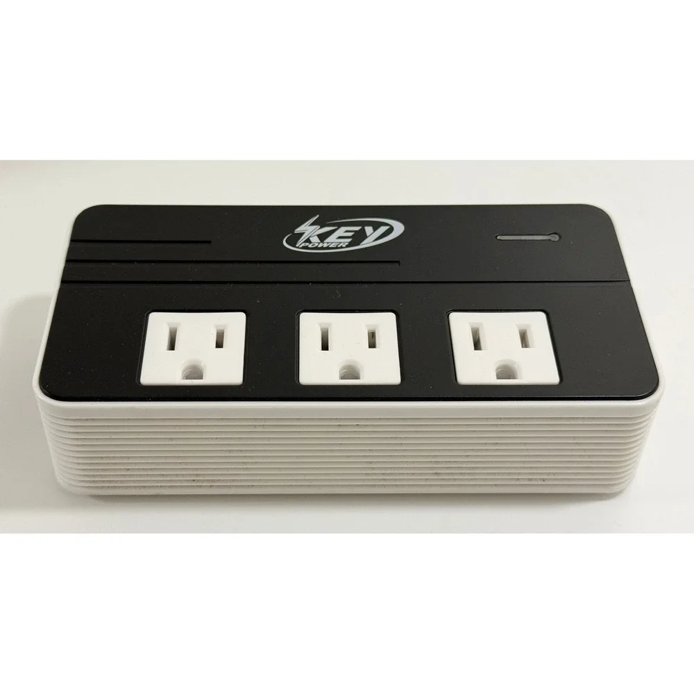 Key Power Travel Adapter Power Converter OS White 200W LXC200W 4 USB Ports